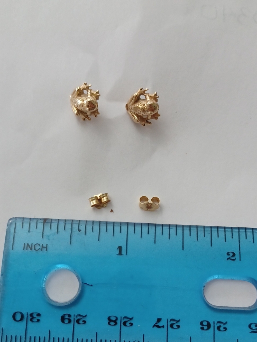 Gold Frog Stud Earrings - Women Jewelry
